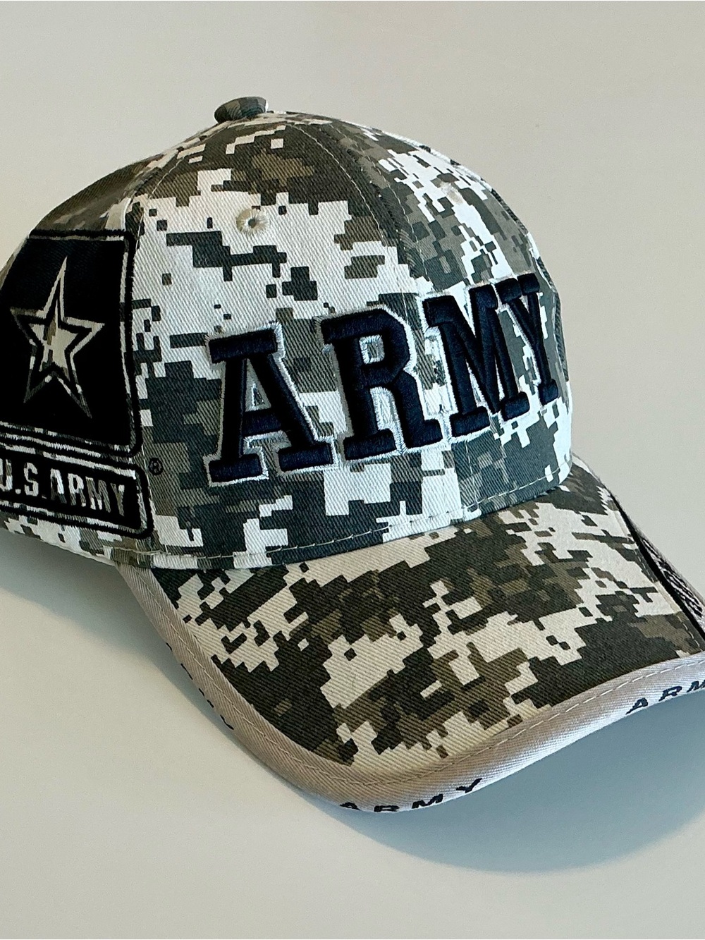 US ARMY Embroidered Logo Camo Cap